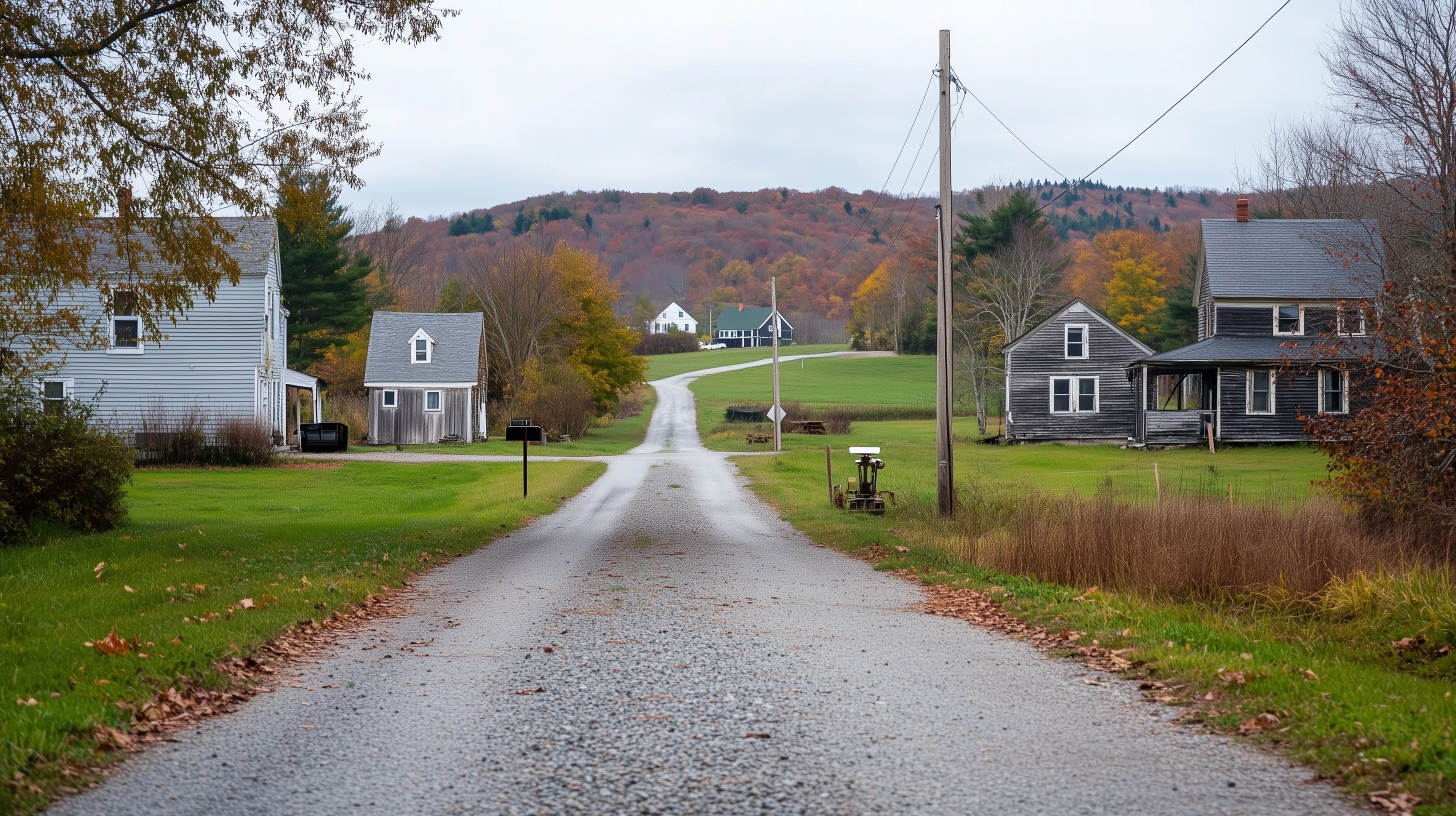 Rural residential area in Petersburgh, NY